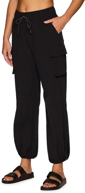Avalanche Women's Parachute Pants, Ripstop Cargo Pants Lightweight Quick Drying Hiking Joggers for Women