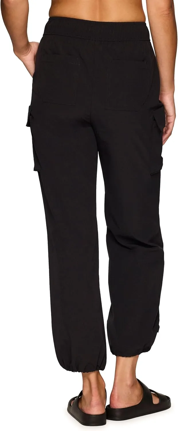 Avalanche Women's Parachute Pants, Ripstop Cargo Pants Lightweight Quick Drying Hiking Joggers for Women