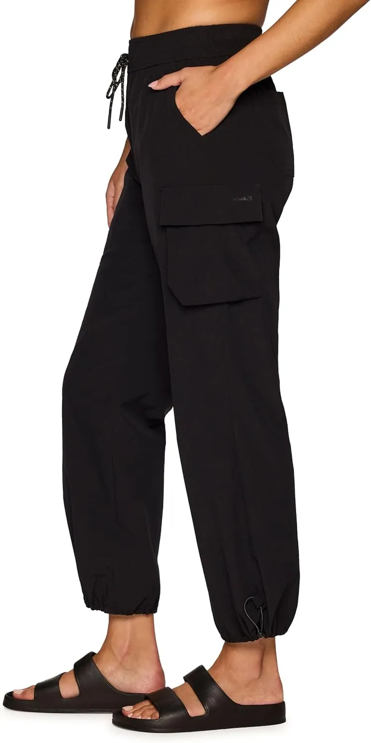 Avalanche Women's Parachute Pants, Ripstop Cargo Pants Lightweight Quick Drying Hiking Joggers for Women
