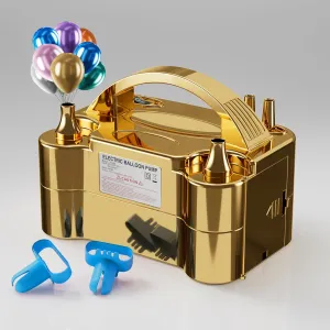 Balloon Pump - Electric Dual Nozzle Air Pump for Balloon, Portable Balloon Blower Save Time and Effort, Balloon Inflator for Parties and Decorations - 110V-120V, 600W