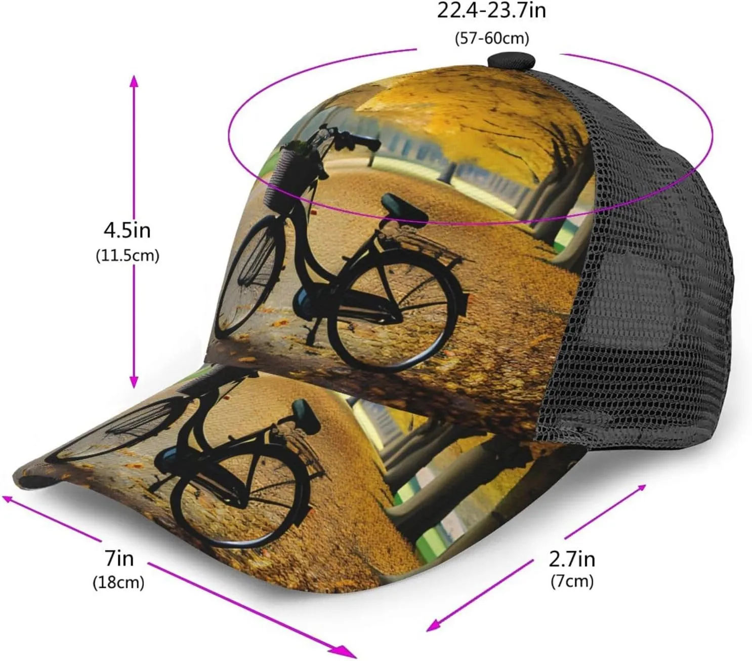 Banana Leaves Unisex Baseball Cap - Works as a Golf hat, Running hat, Hiking hat, Fishing hat, Duck Hunting
