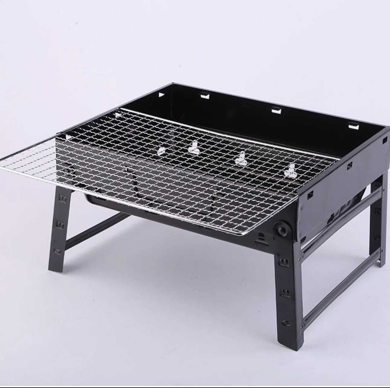 Barbecue Grill Outdoor Camping bbq Foldable Charcoal Grill Household Portable Barbecue Grill Charcoal Stove Skewers BBQ Tool