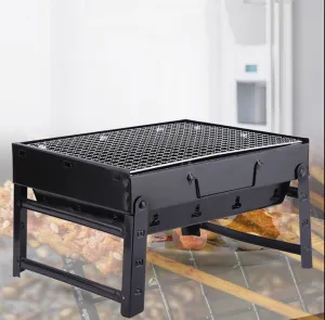 Barbecue Grill Outdoor Camping bbq Foldable Charcoal Grill Household Portable Barbecue Grill Charcoal Stove Skewers BBQ Tool