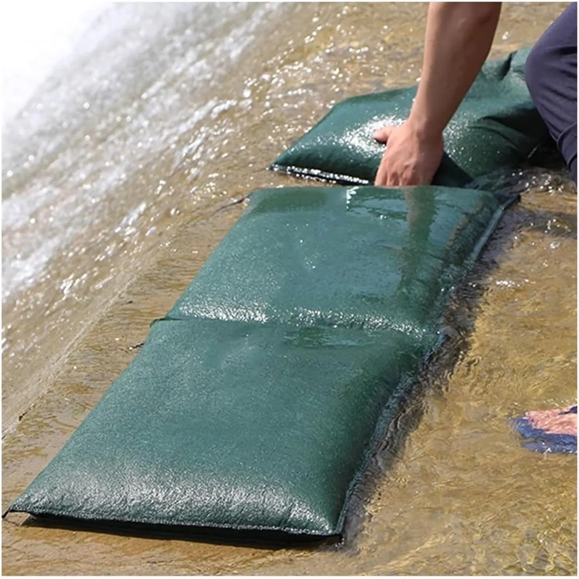 Barrier Flood, 10pcs Sandless, Self-Absorbent Sandbag for Flood Control Waterproof Sandbags for Flood Reusable Flood Protection Barrier Sandbag