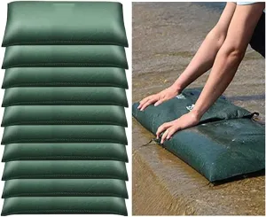 Barrier Flood, 10pcs Sandless, Self-Absorbent Sandbag for Flood Control Waterproof Sandbags for Flood Reusable Flood Protection Barrier Sandbag