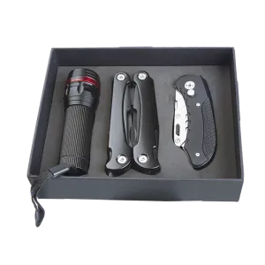 Barron BT0023 - Torch Multi Tool and Knife Gift Set