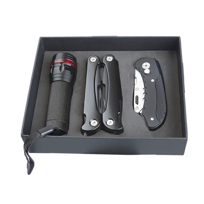 Barron BT0023 - Torch Multi Tool and Knife Gift Set