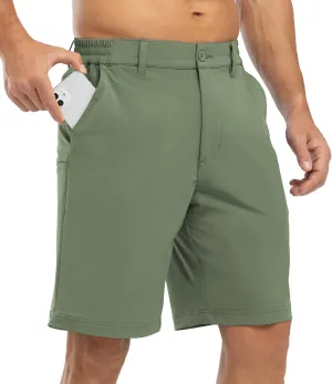 BGOWATU Mens Golf Shorts Stretch Dress Shorts Dry Fit Casual Hiking Cargo Shorts for Summer with Pockets