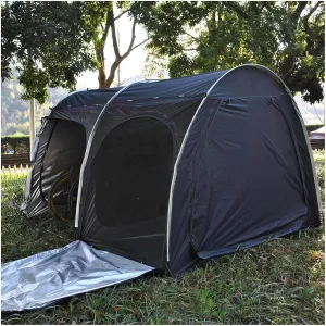 Bike Tent with Ventilation Mesh Bike Storage Tent with Double Doors for 5-7 Bikes Bicycle Shed Bike Tent
