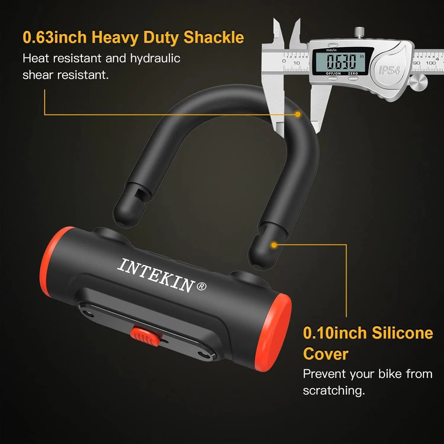 Bike U Lock Heavy Duty Bike Lock Bicycle Lock, 16mm U Lock and 3ft / 5ft / 6ft Length Security Cable with Sturdy Mounting Bracket for Bicycle, Motorcycle and More