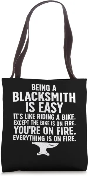 Blacksmith Art For Men Women Forging Tools Blacksmithing Tote Bag