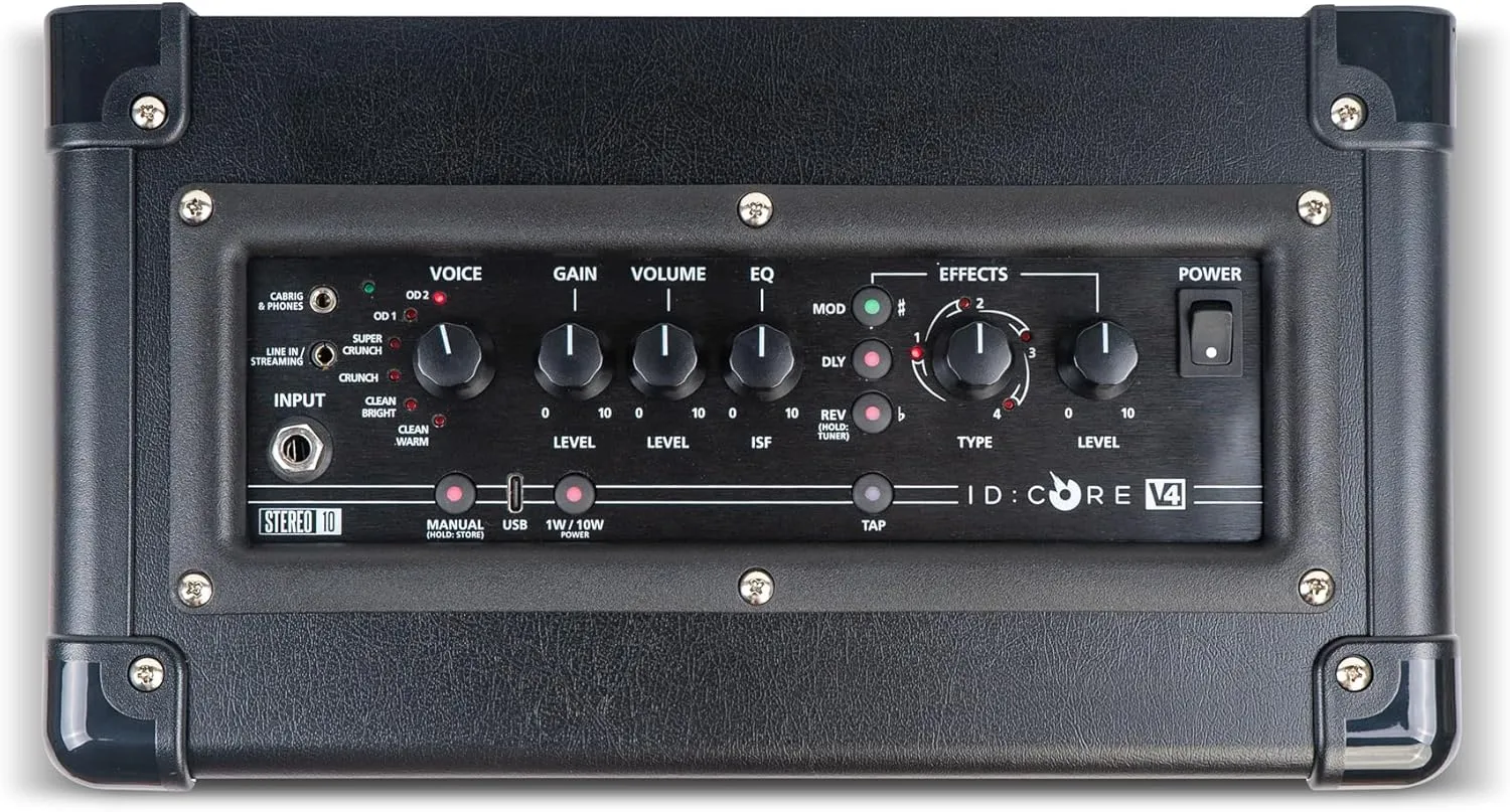 Blackstar ID:Core V4 Stereo 10 - 10-watt 2x3 inch Digital Combo Amp w/ Power Reduction and 4-channel USB-C Output