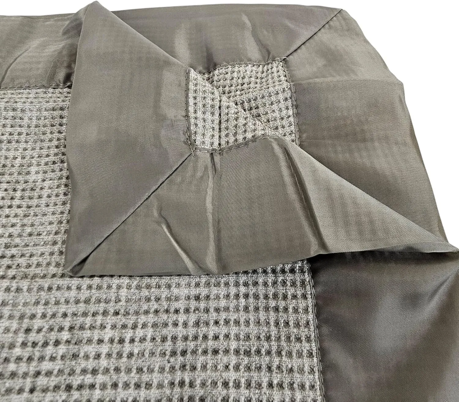 Blankets - Thermal Waffle Warm Baby Blanket for Crib - Soft and Cozy Baby Crib Blanket for Nursery, Stroller, or Naptime Comfort - Ideal Shower Gift - Gray, Nylon Trim (36" x 50")