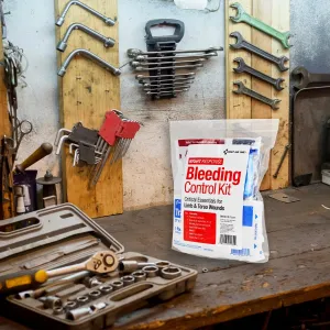 Bleeding Control Kit | Emergency Tourniquet & Hemostatic Gauze | Critical Trauma First Aid Kit