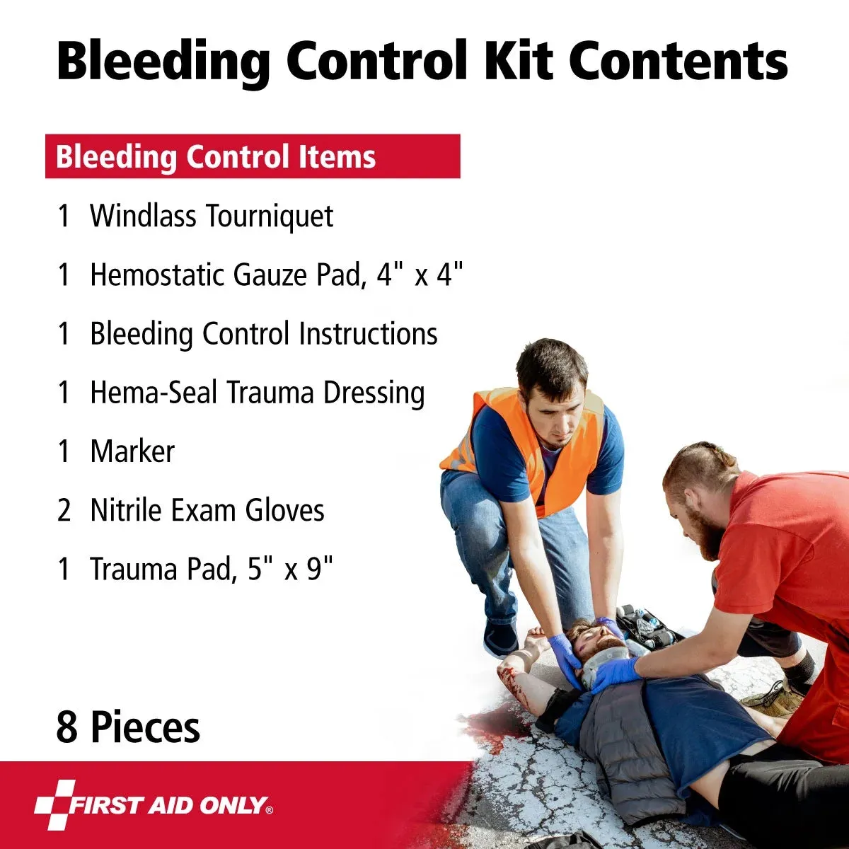 Bleeding Control Kit | Emergency Tourniquet & Hemostatic Gauze | Critical Trauma First Aid Kit