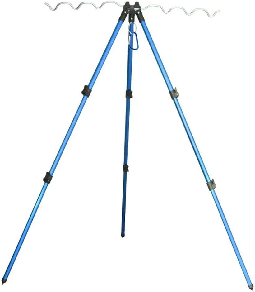 Blue Wave Fishing Bracket - Adjustable, Portable Folding Tripod Stand For Outdoor, Telescopic Stand For Fishing Poles