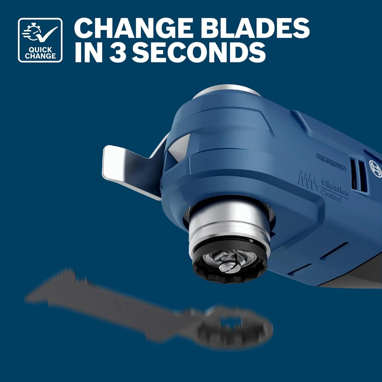 BOSCH OSL400K 1-Piece 4 in. Starlock Oscillating Multi Tool Soft Materials Bi-Metal Serrated Knife Segmented Blade for Cutting Applications in Carpet, Cardboard, Insulation and Other Materials