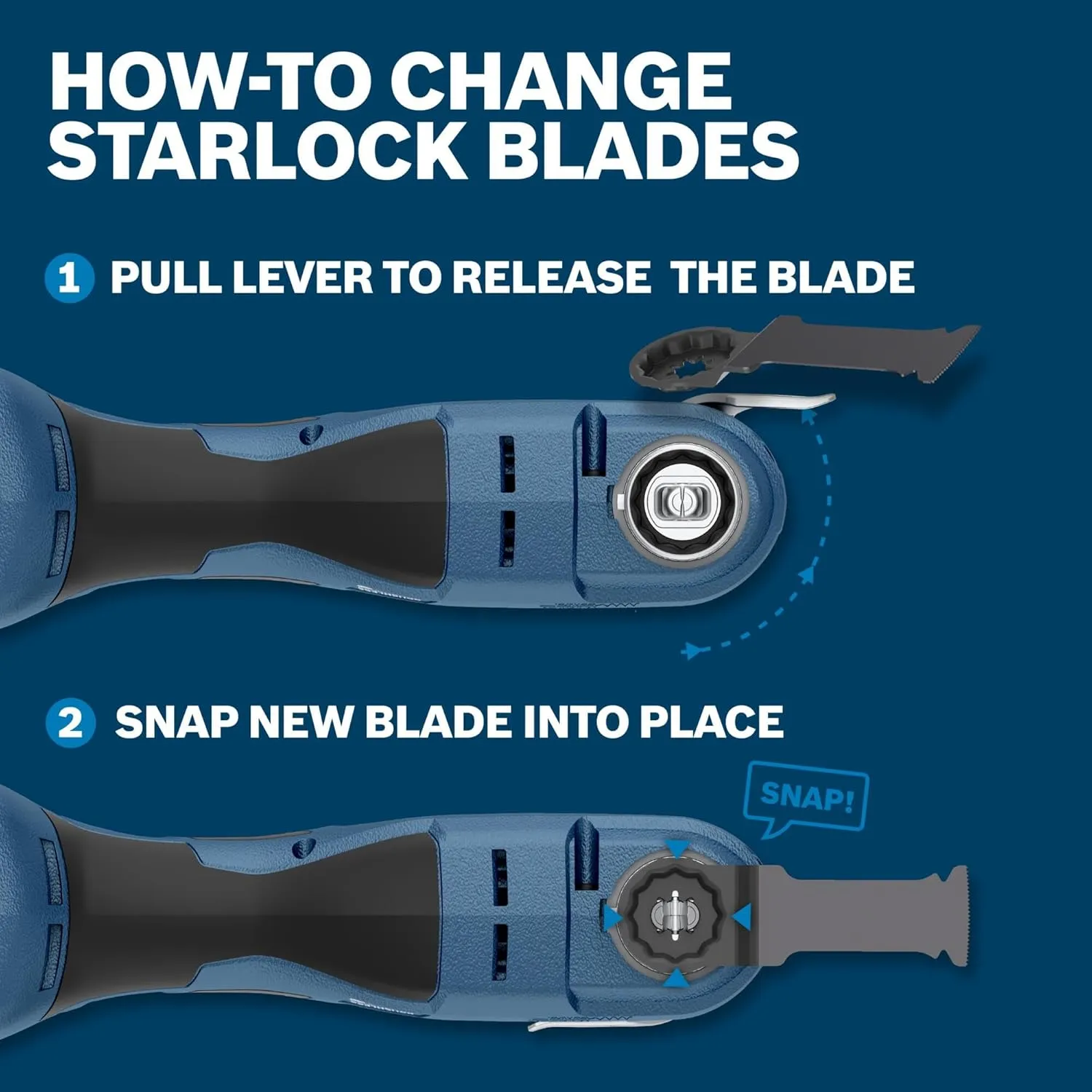 BOSCH OSL400K 1-Piece 4 in. Starlock Oscillating Multi Tool Soft Materials Bi-Metal Serrated Knife Segmented Blade for Cutting Applications in Carpet, Cardboard, Insulation and Other Materials