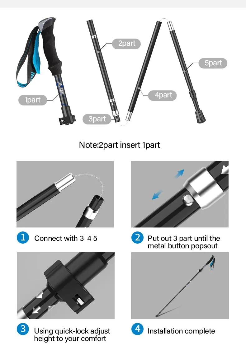 BSWOLF Nordic Ultralight Trekking Poles (2)