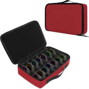 Bukere Travel Sunglasses Organizer Case, Adjustable Slot For Multiple Pairs, Portable Eyeglasses Storage Box for Men Women