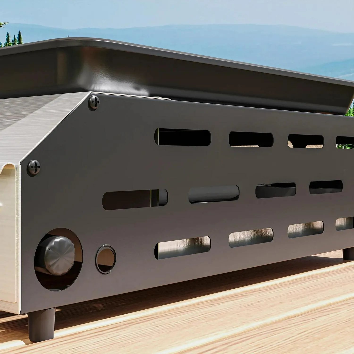 Burner Premium Complete range Portable Outsunny Gas Grill Two