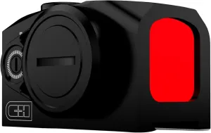 C H Duty Closed Emitter Red Dot Sight Pistol Optic, Adjustable, Multiple Reticle Options Available, ACRO Red Dot Footprint, 3 MOA, Shake to Wake