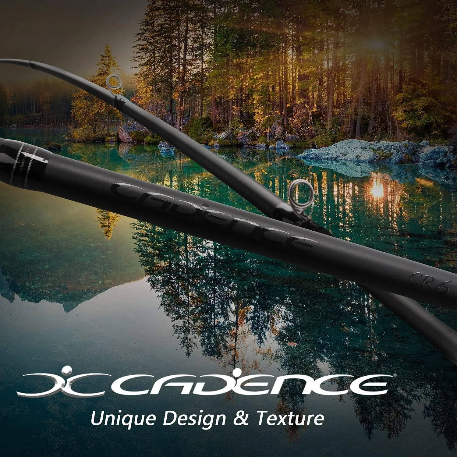 Cadence CR67B Baitcasting Rods Fast Action Fishing Rods Lightweight Portable Casting Rods with 30/40 Ton Carbon Exposed Blank Reel Seat Stainless Steel Guides with SiC Inserts Baitcast Rods
