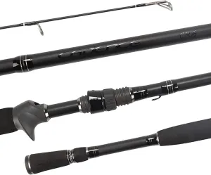 Cadence CR67B Baitcasting Rods Fast Action Fishing Rods Lightweight Portable Casting Rods with 30/40 Ton Carbon Exposed Blank Reel Seat Stainless Steel Guides with SiC Inserts Baitcast Rods