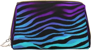 Camouflage Zebra Stripes Toiletry Pouch, Travel-Friendly Makeup Organizer For Makeup Brushes, Lipsticks