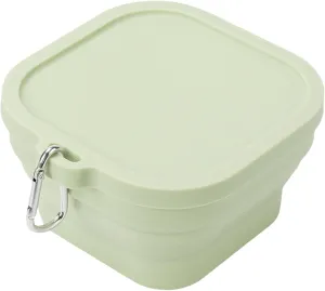 Camping Bowls, Silicone Bowl, Small Silicone Camping Bowls, Portable Square Food Containers, Portable Food Box with Hook for Travel, Kitchen