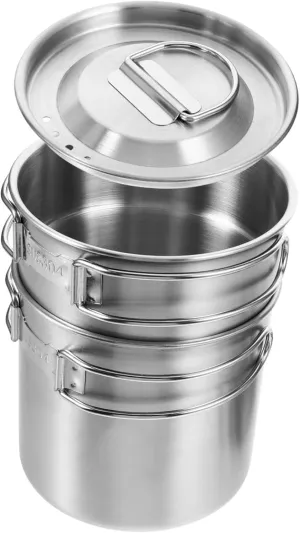 Camping Gear and Accessories Survival Gear Cooking Equipment Set Stainless Steel Cup Camping Mug