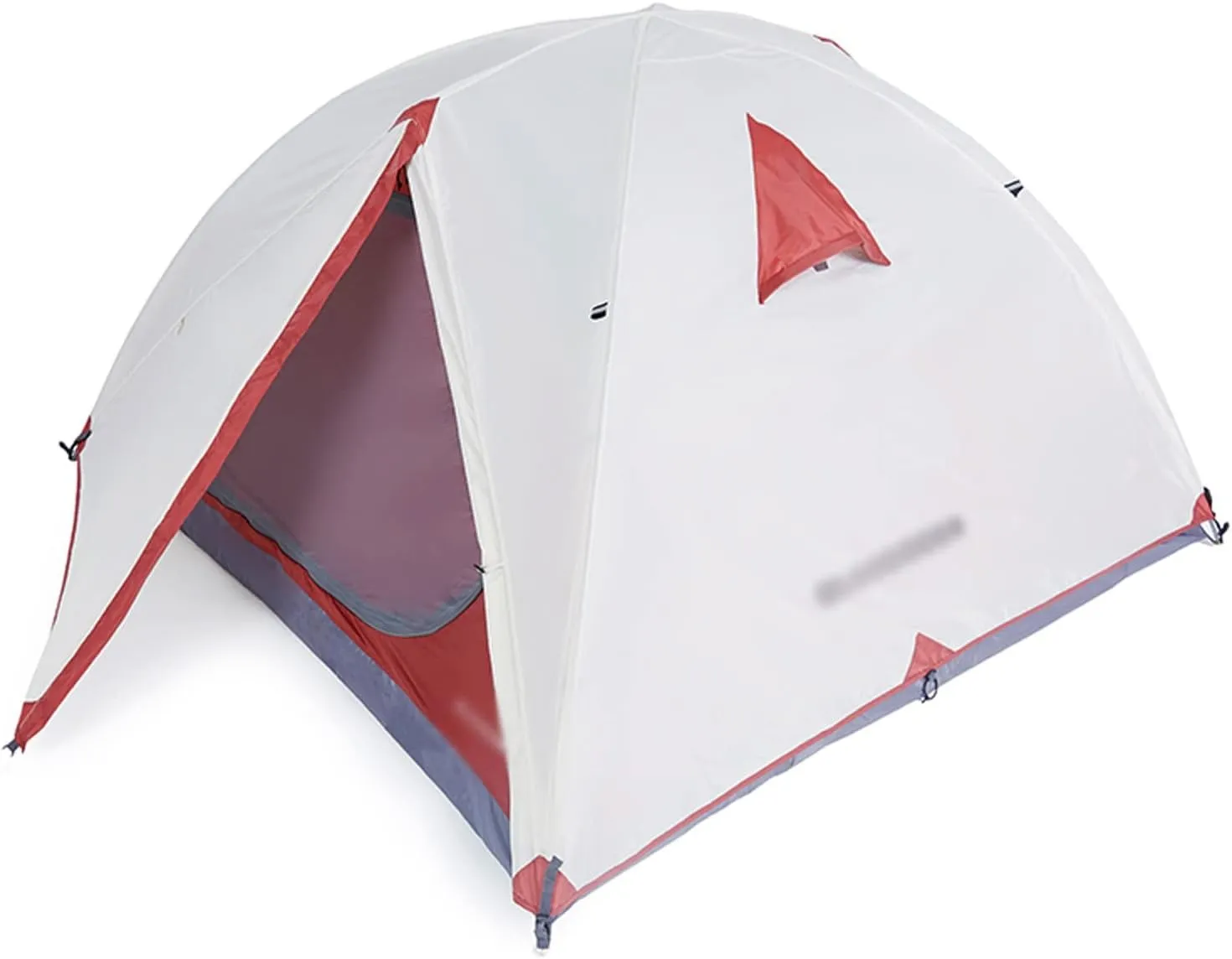 Camping Tents, 3 People Backpacking Tent Outdoor Camping 4 Season Winter Skirt Tent Double Layer Waterproof Hiking Survival (Color : White, Size : 3 Season)