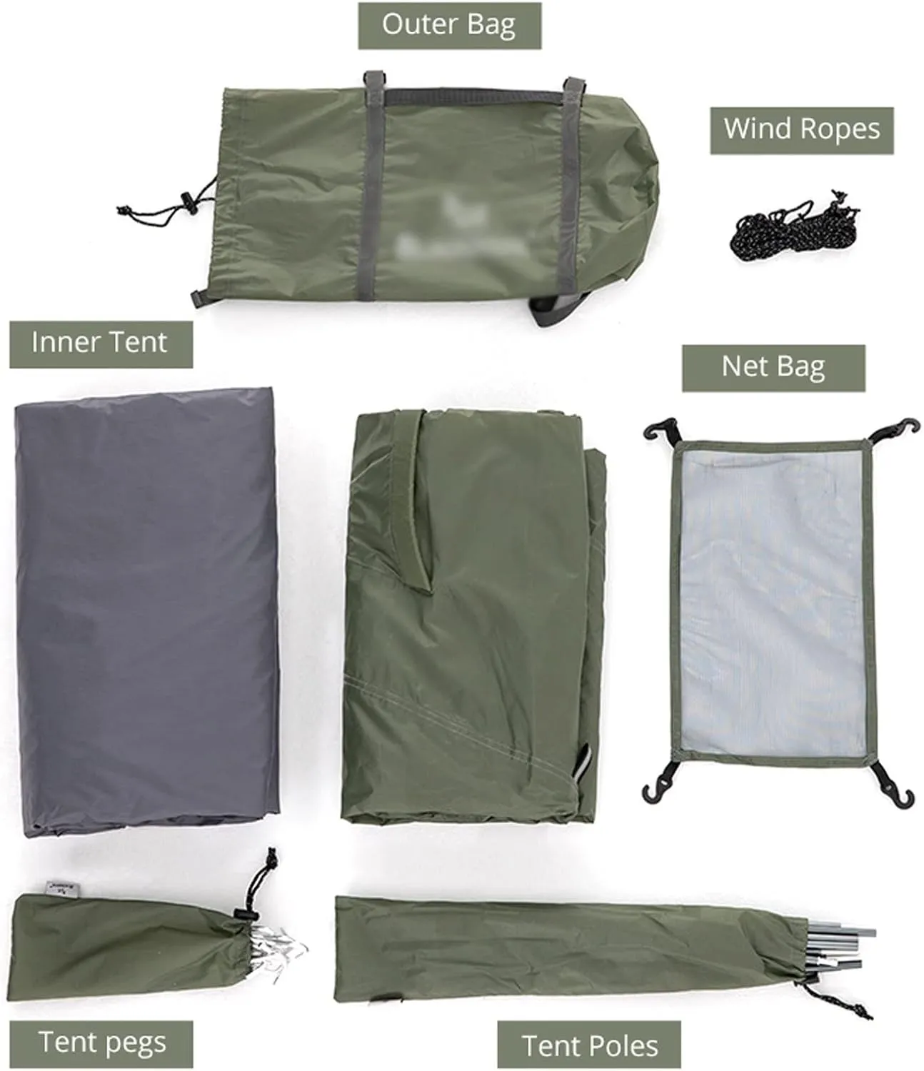 Camping Tents, 3 People Backpacking Tent Outdoor Camping 4 Season Winter Skirt Tent Double Layer Waterproof Hiking Survival (Color : White, Size : 3 Season)