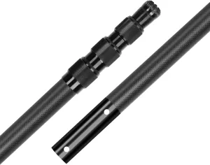 Carbon Fiber Pool Pole - Professional 12 Foot Telescopic Pool Cleaning Pole, Pool Skimmer Net Pole, Telescoping Swimming Pool Poles Heavy Duty 12FT