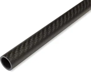 Carbon Fiber Tube - 3K Twill Weave Pattern, Matte Finish [Nominal - 3/4in OD, 9/16in ID, 49.2in Length, 1/16in Wall Thickness] [Actual - 19mm OD, 15mm ID, 1250mm Length, 2mm Wall Thickness]