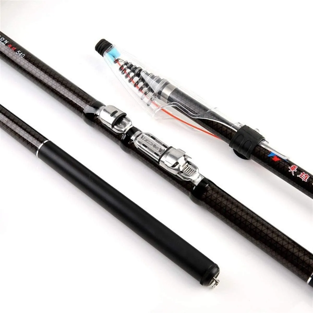 Carbon Fishing Rod Telescopic 2.7m 3.6m 4.5m 5.4m 6.3m 7.2m Ultralight Rock Spinning Rods Fishing Poles
