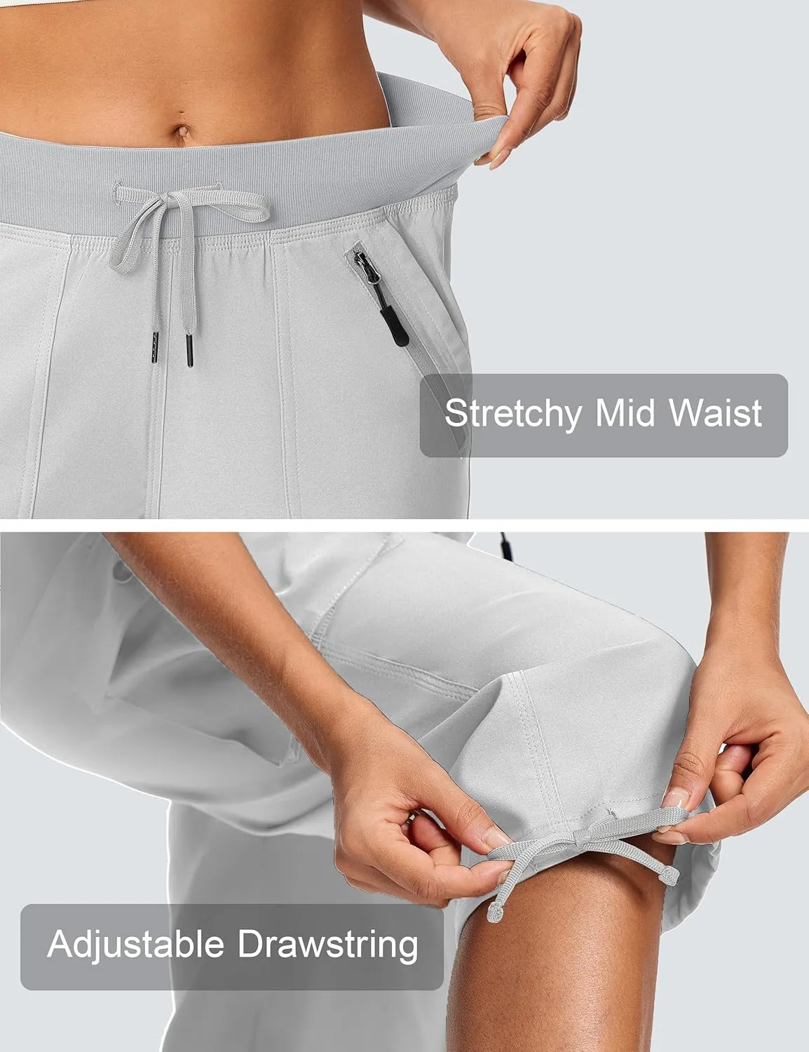 Cargo Capri Pants for Women Lightweight Quick Dry UPF 50  Summer Capris with 8 Pockets for Hiking Travel Casual
