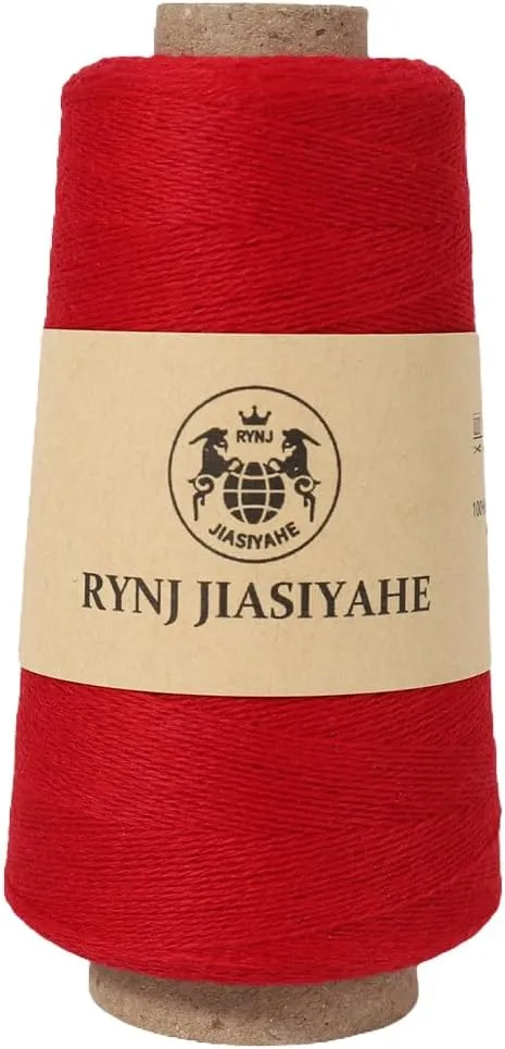 Cashmere Yarn for Crocheting, 26Nm/2 ply Experience Unmatched Soft Luxurious Hand Knitting Worsted Yarn-Enduring for Your Knitting and Crochet Projects (Deep Red,50g)