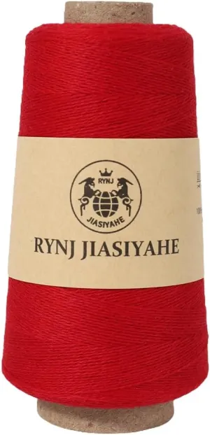 Cashmere Yarn for Crocheting, 26Nm/2 ply Experience Unmatched Soft Luxurious Hand Knitting Worsted Yarn-Enduring for Your Knitting and Crochet Projects (Deep Red,50g)