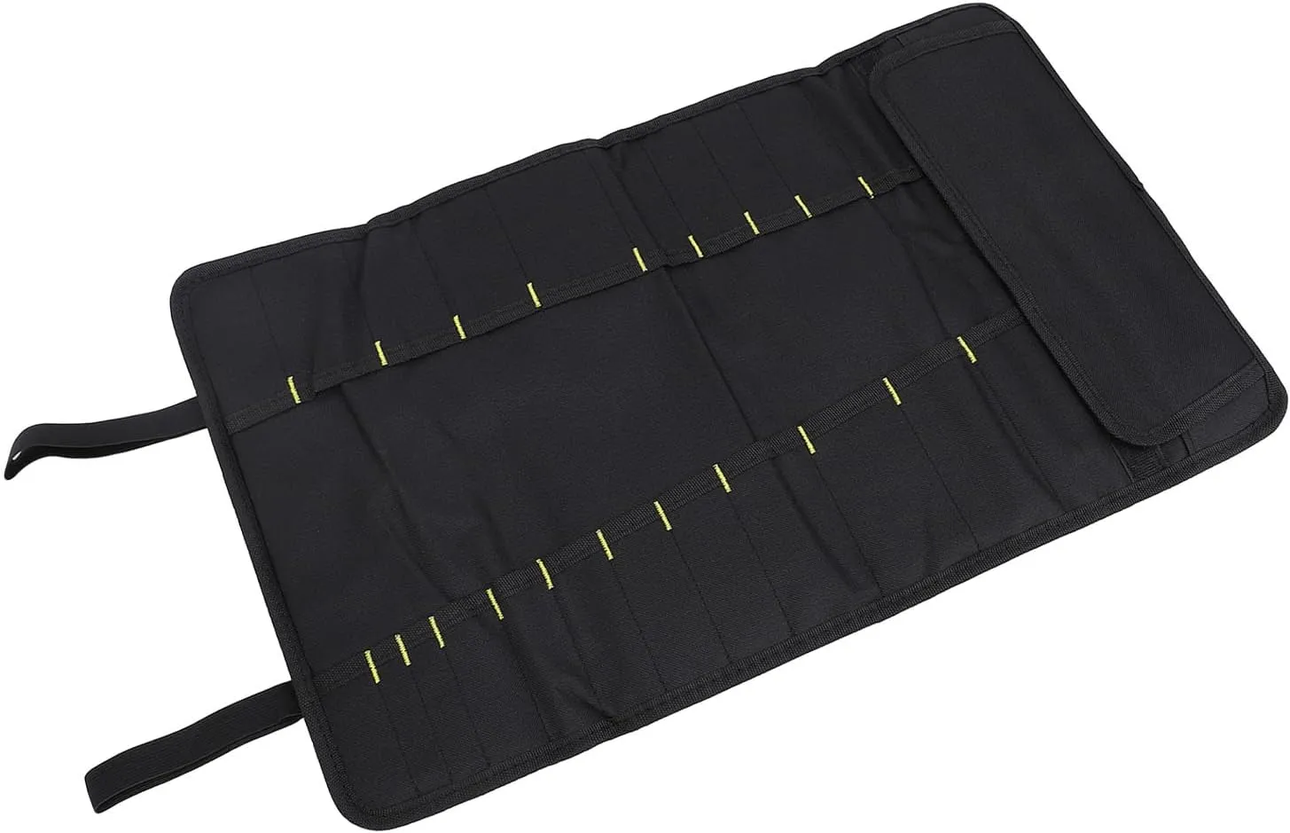 Chef Knife Bag, Multifunctional Portable Cutlery Storage Roll Protectors Canvas Cultery Carrier Cases Pouch Handle Kitchen Carrying Case Layer Shoulder Strap Professional Travel Sheath(Black)