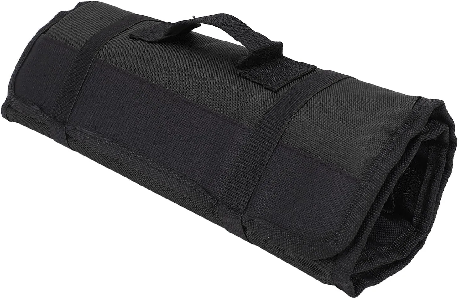Chef Knife Bag, Multifunctional Portable Cutlery Storage Roll Protectors Canvas Cultery Carrier Cases Pouch Handle Kitchen Carrying Case Layer Shoulder Strap Professional Travel Sheath(Black)