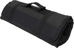 Chef Knife Bag, Multifunctional Portable Cutlery Storage Roll Protectors Canvas Cultery Carrier Cases Pouch Handle Kitchen Carrying Case Layer Shoulder Strap Professional Travel Sheath(Black)