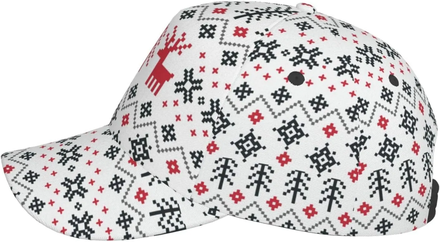 Christmas Cap Xmas Holiday Baseball Hats Fashion Sun Cap Packable Outdoor Running hat for Women and Men