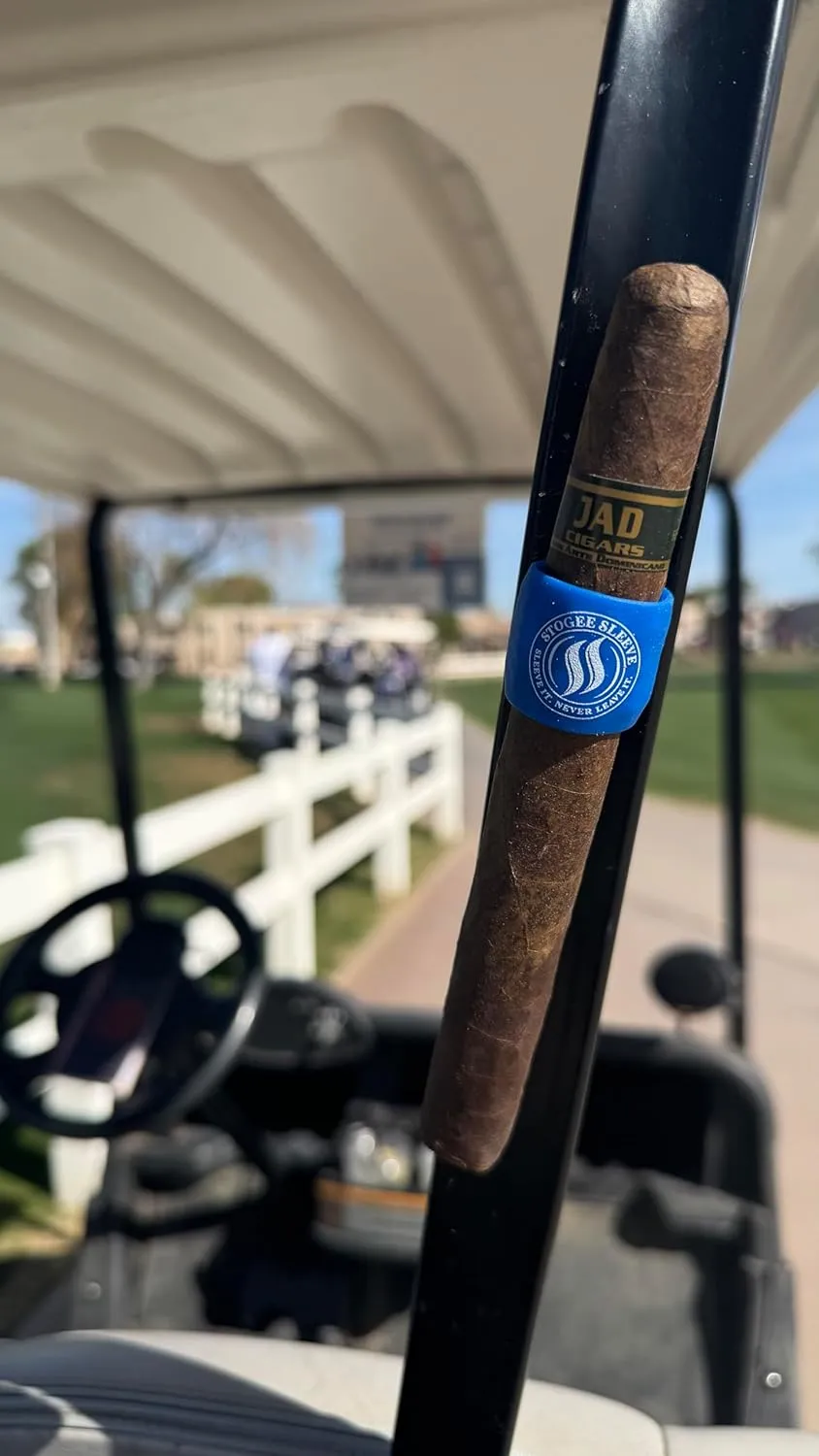 Cigar Holder, Magnetic, Sleek, Compact, Cigar holder for golf cart, Fire Retardent, Cigar holder golf, Cigar accessories, All purpose cigar holder (Blue)