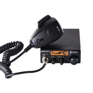 Cobra 19 DX IV Professional CB Radio - 40 Channels, Instant Channel 9 and 19, LCD Display, RF Gain Control, Compact Design, Black