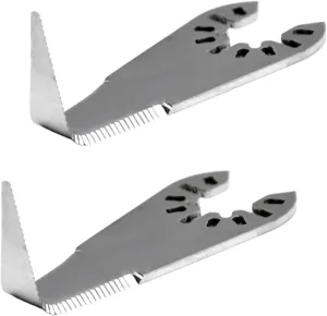 Cold Knife Blade L-Shaped Windshield Removal Auto Glass Cut Out Knife Bent Blade Compatible with Craftsman, Dewalt, Jobmax, Makita, Milwaukee, Porter Cable and More Removing Tool Parts (2 PCS)