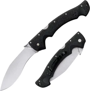 Cold Steel Rajah Series Japanese AUS10A Razor-Sharp Blade Griv-Ex Handle Tactical Folding Knife with Tri-Ad Lock, Ambidextrous Pocket/Belt Clip