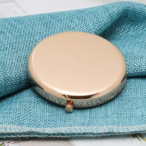 Compact Cosmetic Mirror - 2.75 Inch Round, Portable Makeup Mirror for Travel, 5PCS Rose Gold