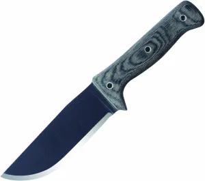 Condor Tool & Knife, Crotalus Knife, 5-1/2in Blade, Micarta Handle with Sheath, Black, 5 5/8"