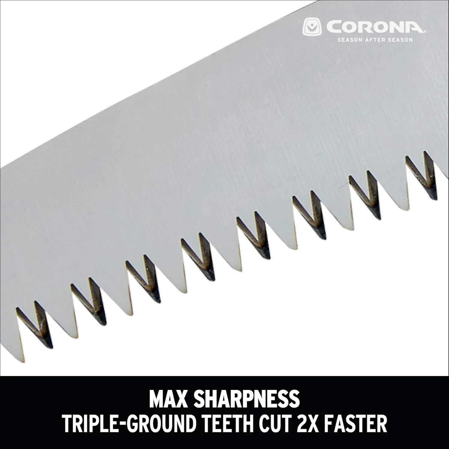 Corona Tools 7-Inch RazorTOOTH Folding Saw | Pruning Saw Designed for Single-Hand Use | Curved Blade Hand Saw | Cuts Branches Up to 3" in Diameter | RS16120, Red